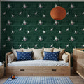 Lazy Paddle, Emerald Mural Wallpaper - room preview 02