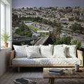 Hillside Highway Mural Wallpaper - room preview 02