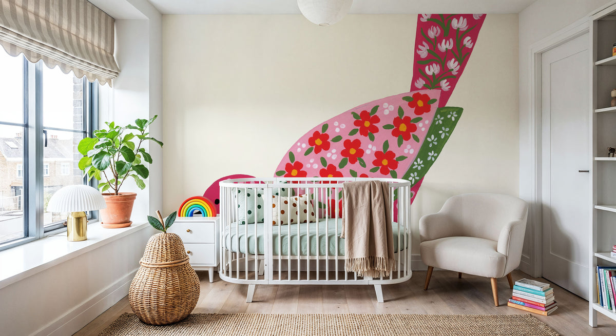 Blooming Bird II Mural Wallpaper - room preview 02