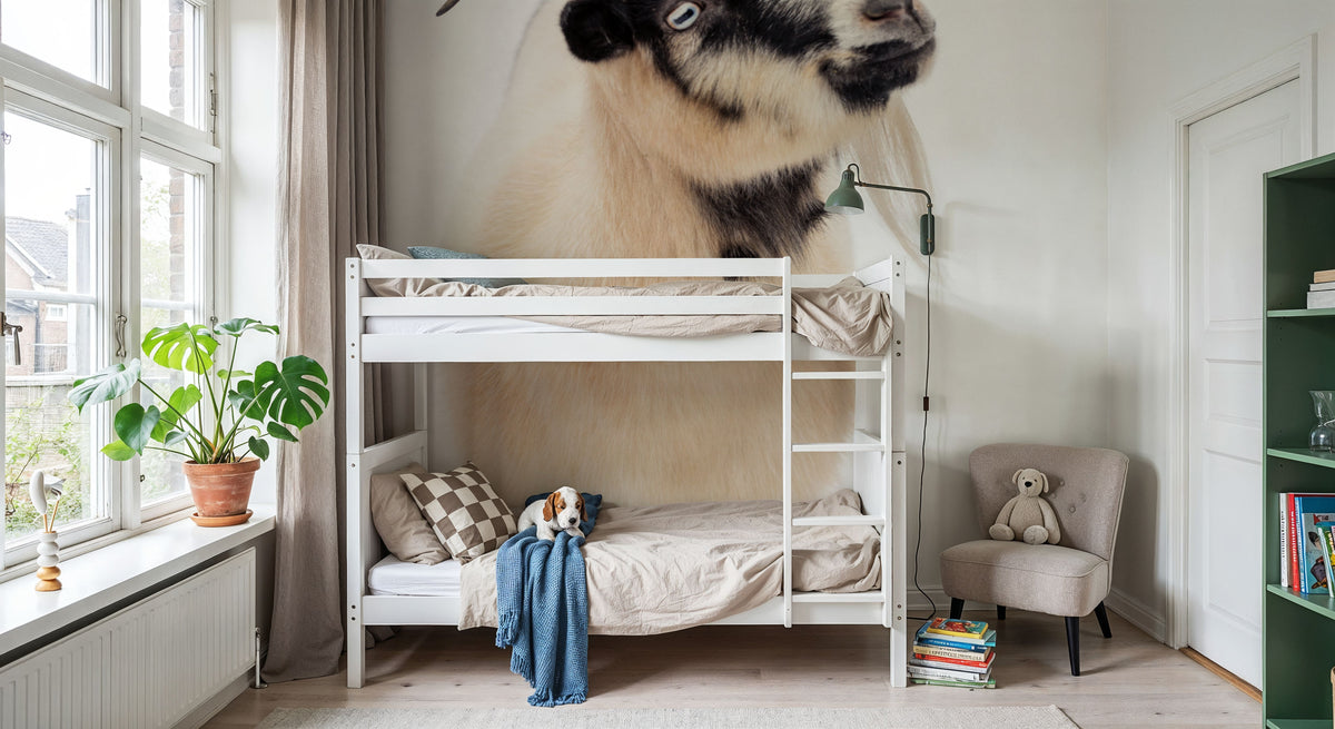 Two Little Goats I Mural Wallpaper - room preview 02