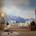 Mountain Bed Mural Wallpaper - room preview 02