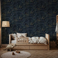 Moonlit Sky Petite, Midnight Mural Wallpaper - room preview 02