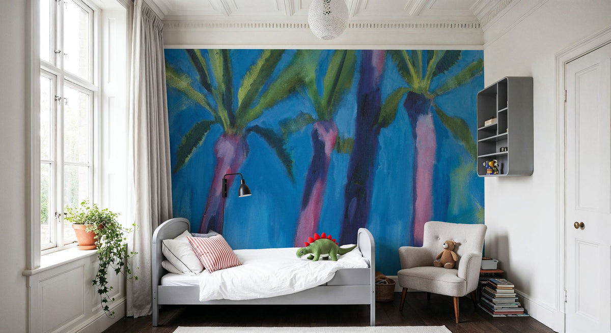 Palm Trees Mural Wallpaper - room preview 02
