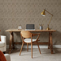 Coastal Signals Taupe Mural Wallpaper - room preview 02