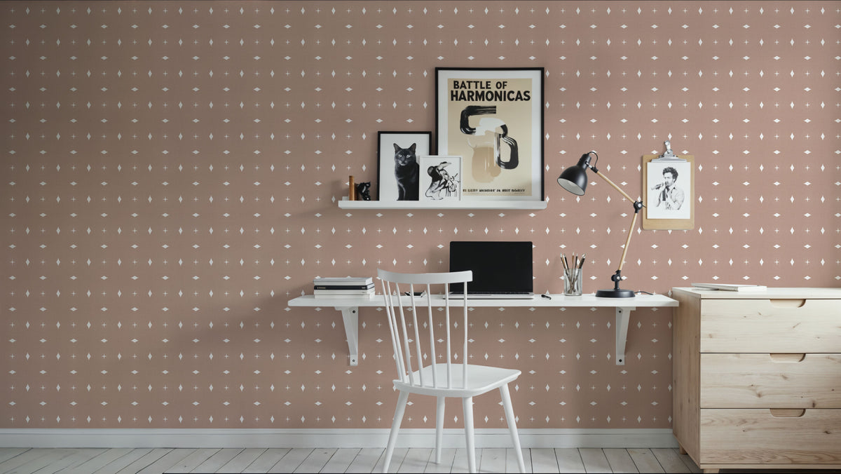Zelij Tactile Mural Wallpaper - room preview 02