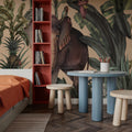 Jungle Kingdom, Beige Mural Wallpaper - room preview 02