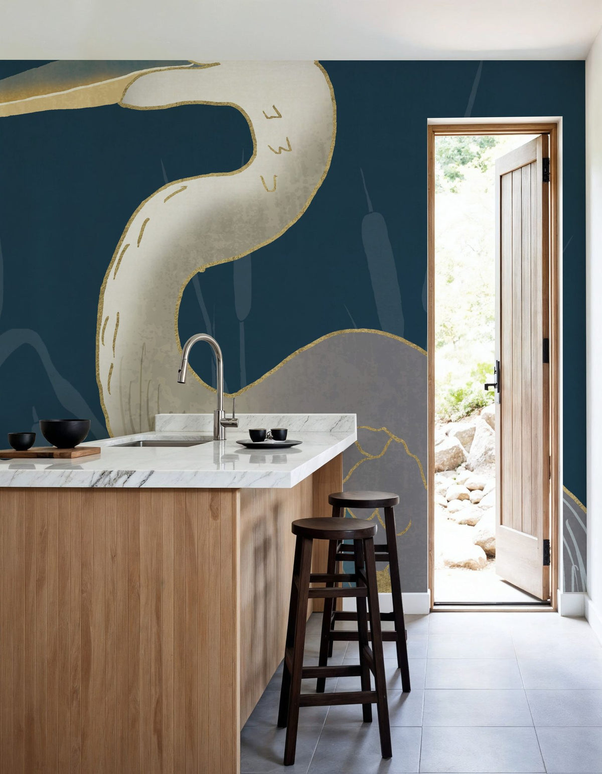 By the Shore III Mural Wallpaper - room preview 02