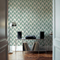 Woodland Tops Tropical Green Mural Wallpaper - room preview 02