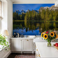 Three Sisters Mountain Mural Wallpaper - room preview 02