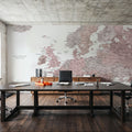 Europe Map Detailed - Linda Mural Wallpaper - room preview 02