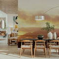 Golden Sunset Bridge Mural Wallpaper - room preview 02