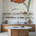 Butterfly Orange I Mural Wallpaper - room preview 02