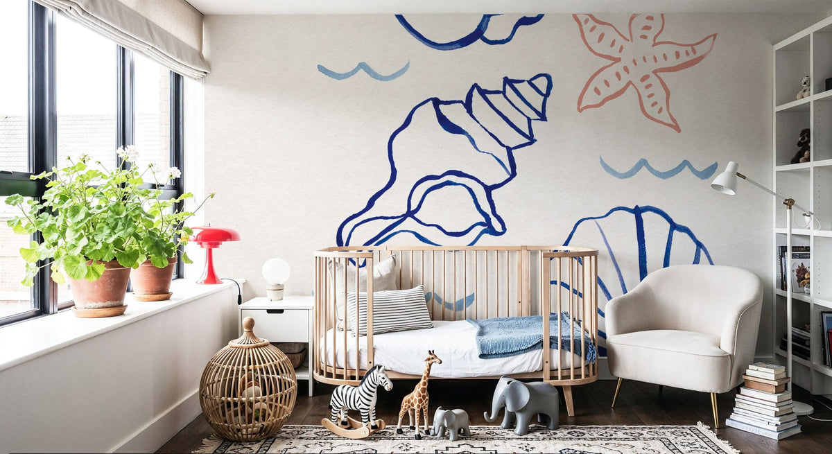 Shore Treasures I Mural Wallpaper - room preview 02