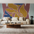 Modern Floral Vase II Mural Wallpaper - room preview 02