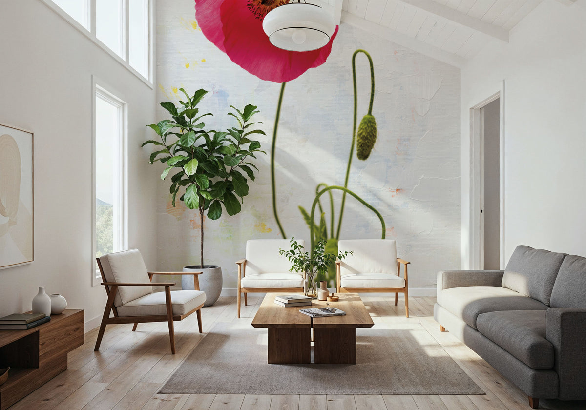 Wonderful Wildflowers I Mural Wallpaper - room preview 02
