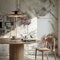 Watercolor Geometry Brown Mural Wallpaper - room preview 02