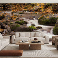Autumn Creek Serenity Mural Wallpaper - room preview 02