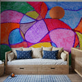 Patchwork Field Mural Wallpaper - room preview 02