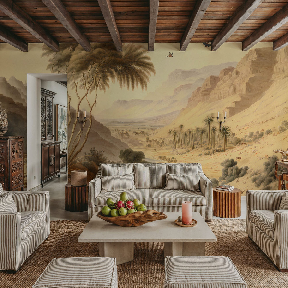 Zagros Mountains Mural Wallpaper - room preview 02