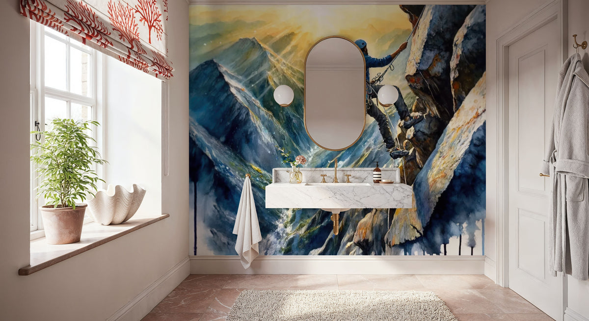 The Climber's Dance with Nature Mural Wallpaper - room preview 02