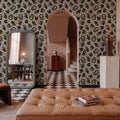 Symbolic Halloween White Mural Wallpaper - room preview 02