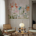 Field of Dreams Orange Mural Wallpaper - room preview 02