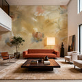 Neutral Blooms Mural Wallpaper - room preview 02
