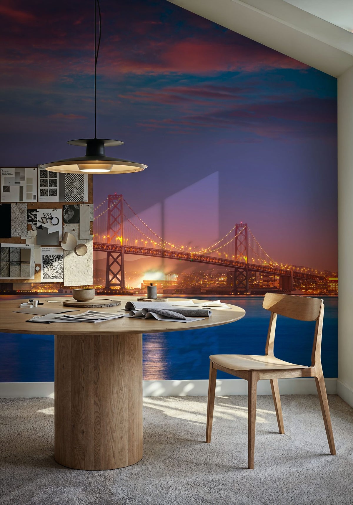 Bay Bridge Mural Wallpaper - room preview 02