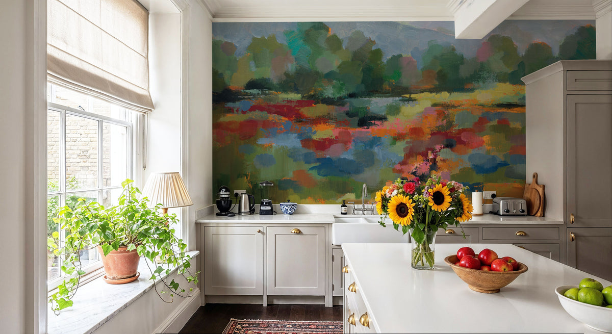 Floral Path Mural Wallpaper - room preview 02
