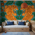 Otomi Tigers Mural Wallpaper - room preview 02