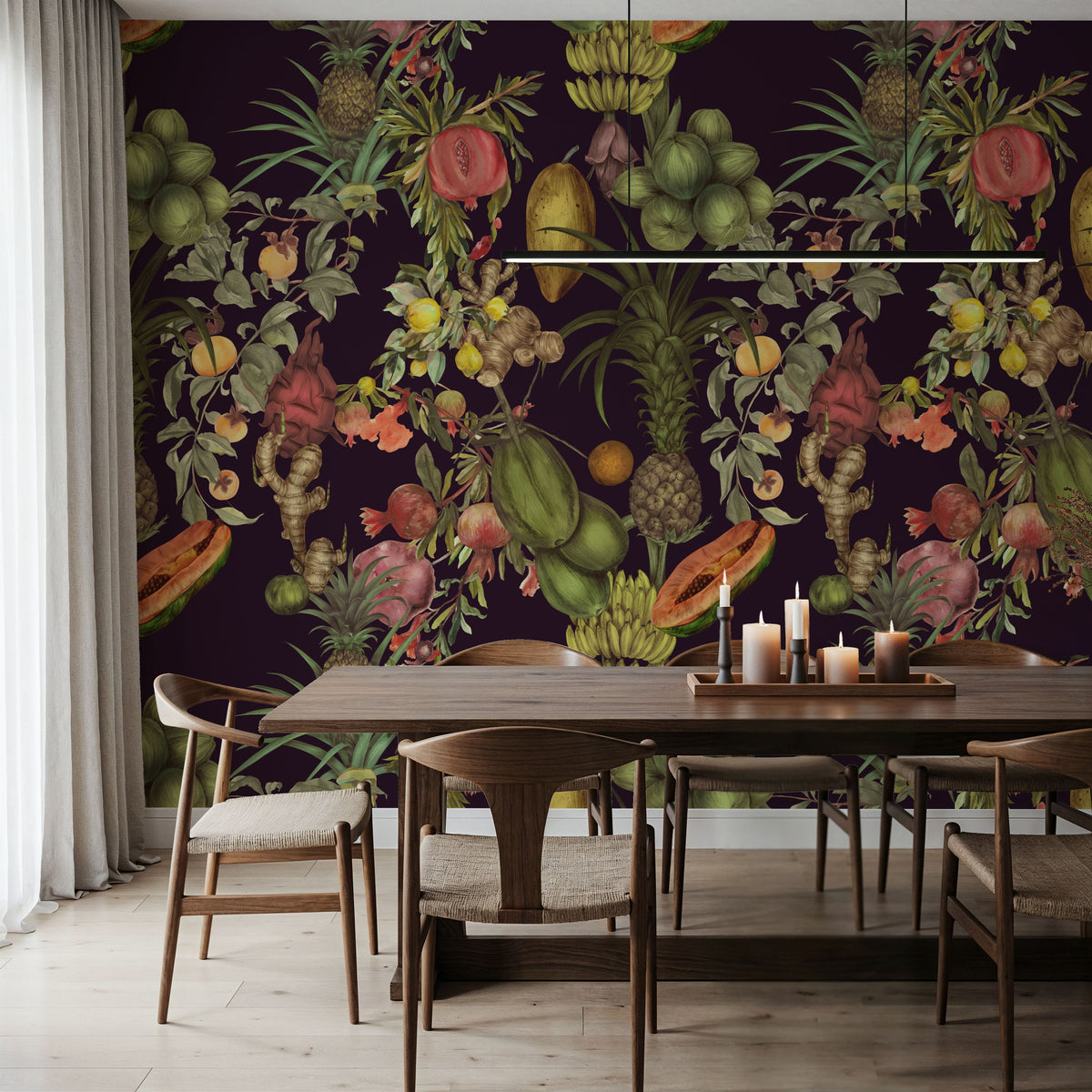Juicy Fruits, Plum Mural Wallpaper - room preview 02