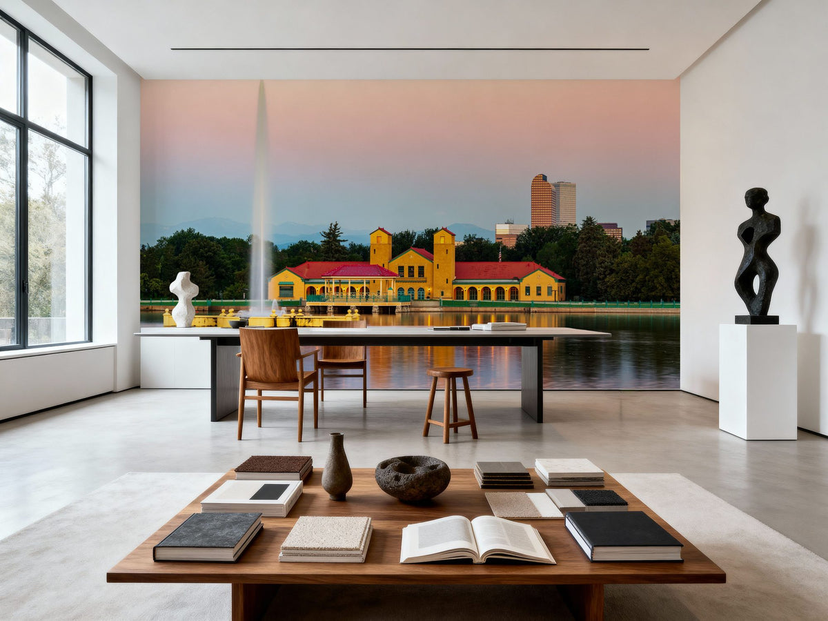 Ferril Lake Sunrise Mural Wallpaper - room preview 02