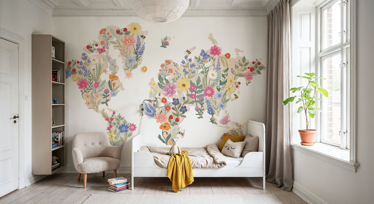 Meadow World Mural Wallpaper - room preview 02