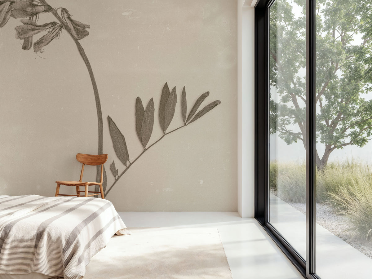 Wildflower Journal Vintage V Mural Wallpaper - room preview 02