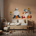 Ducks in the Pumpkin Patch III Mural Wallpaper - room preview 02