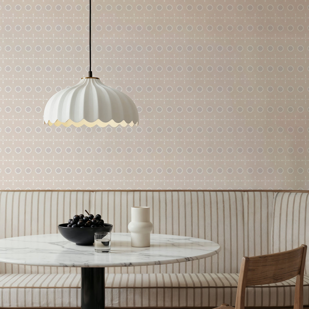 Zelij Double Dot Mural Wallpaper - room preview 02