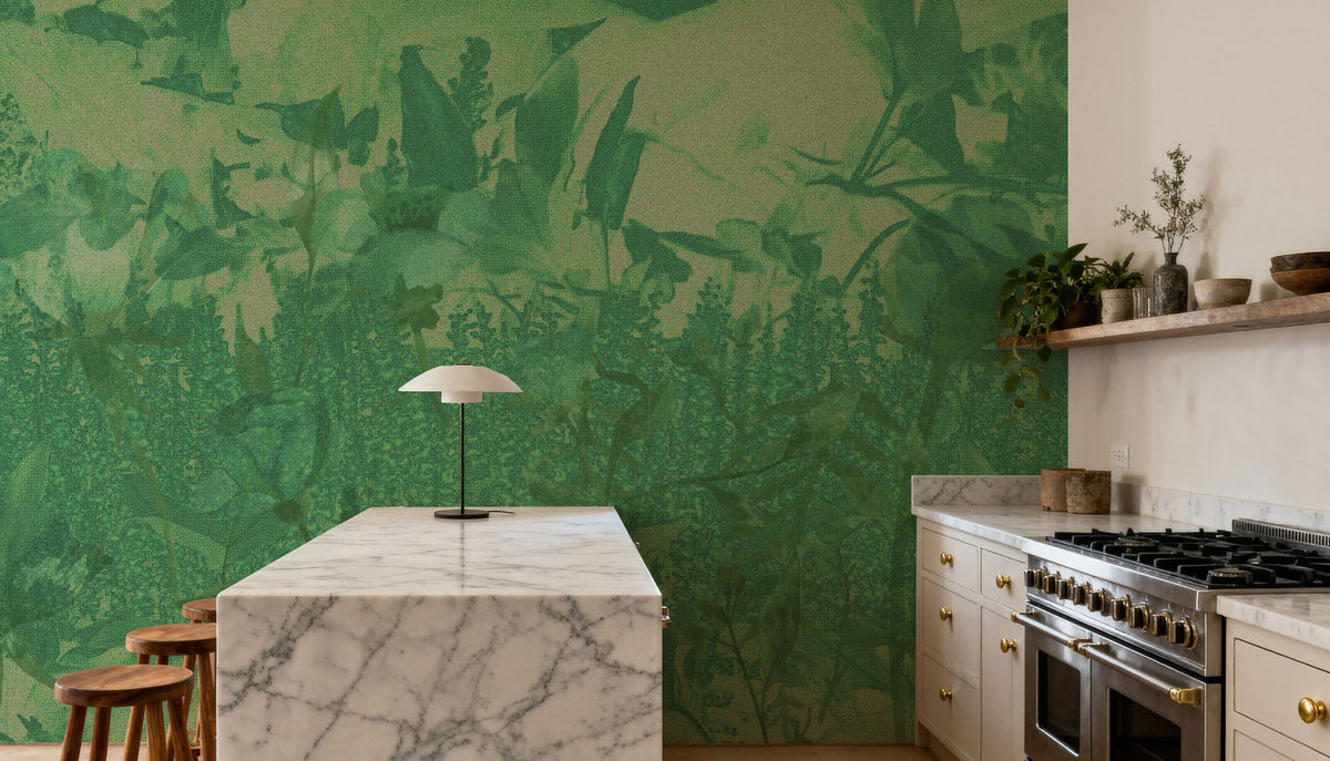 Meadow Memories, Chlorophyll Mural Wallpaper - room preview 02
