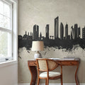 Kuwait City Skyline Concrete Mural Wallpaper - room preview 02