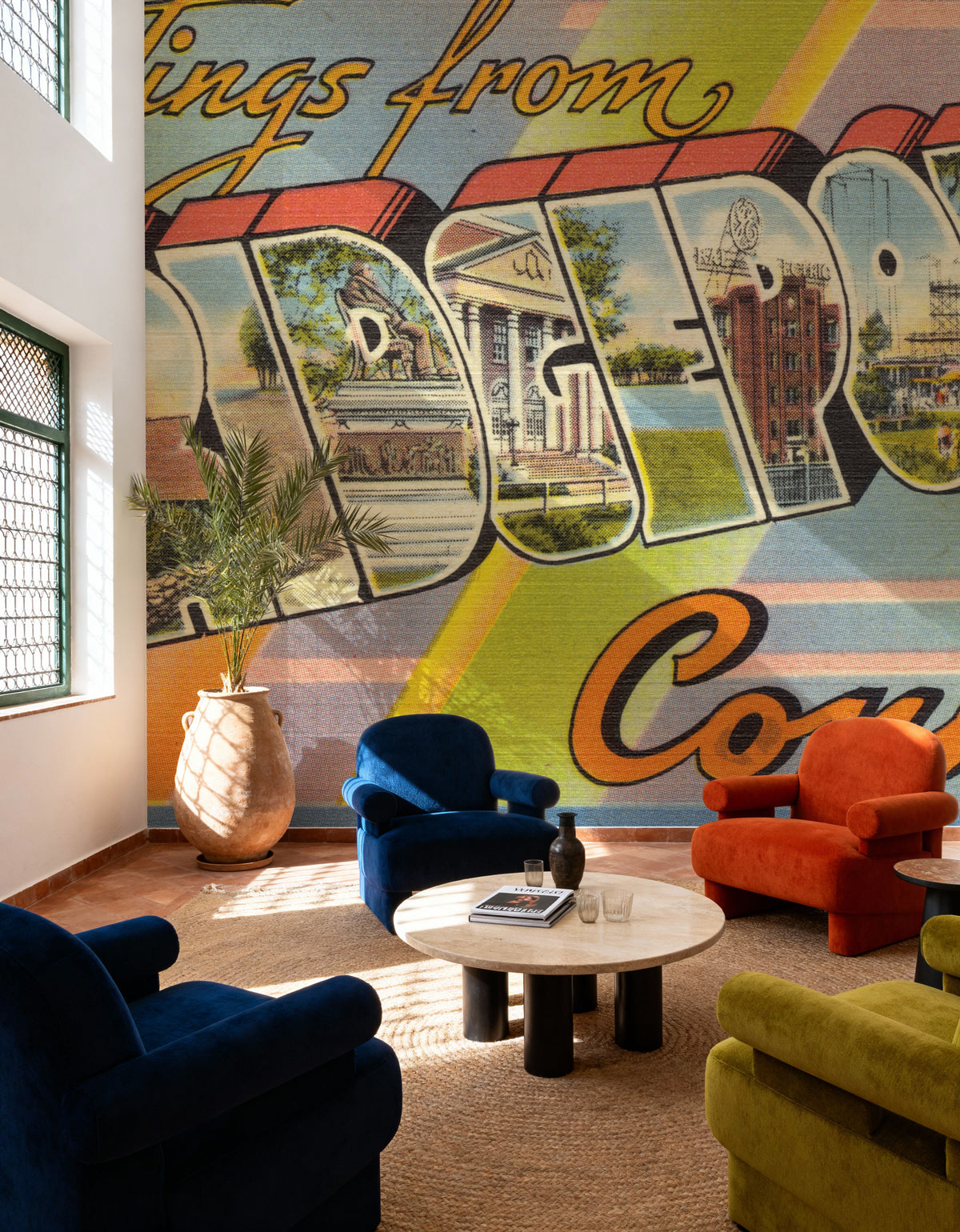 Greetings From Bridgeport Mural Wallpaper - room preview 02
