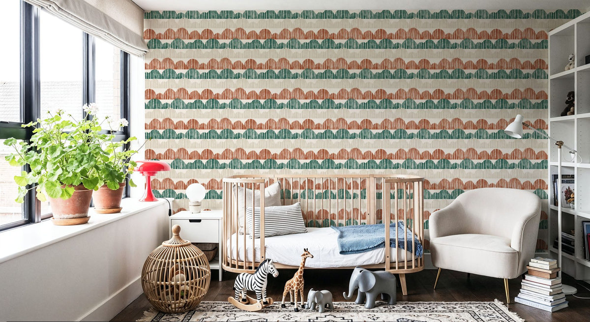 Woodland Horizons White Mural Wallpaper - room preview 02