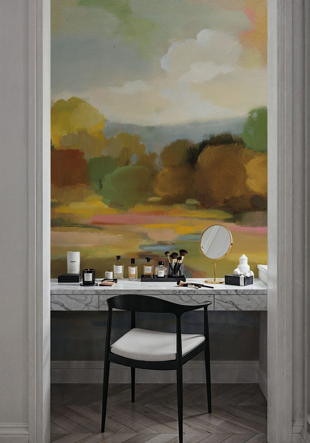 Yellow Trees Mural Wallpaper - room preview 02