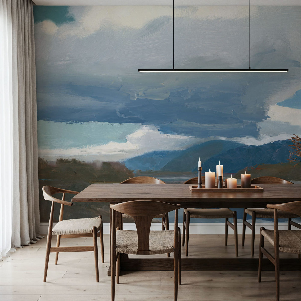 Down River Mural Wallpaper - room preview 02