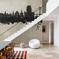 Stavanger Norway Skyline Concrete Mural Wallpaper - room preview 02