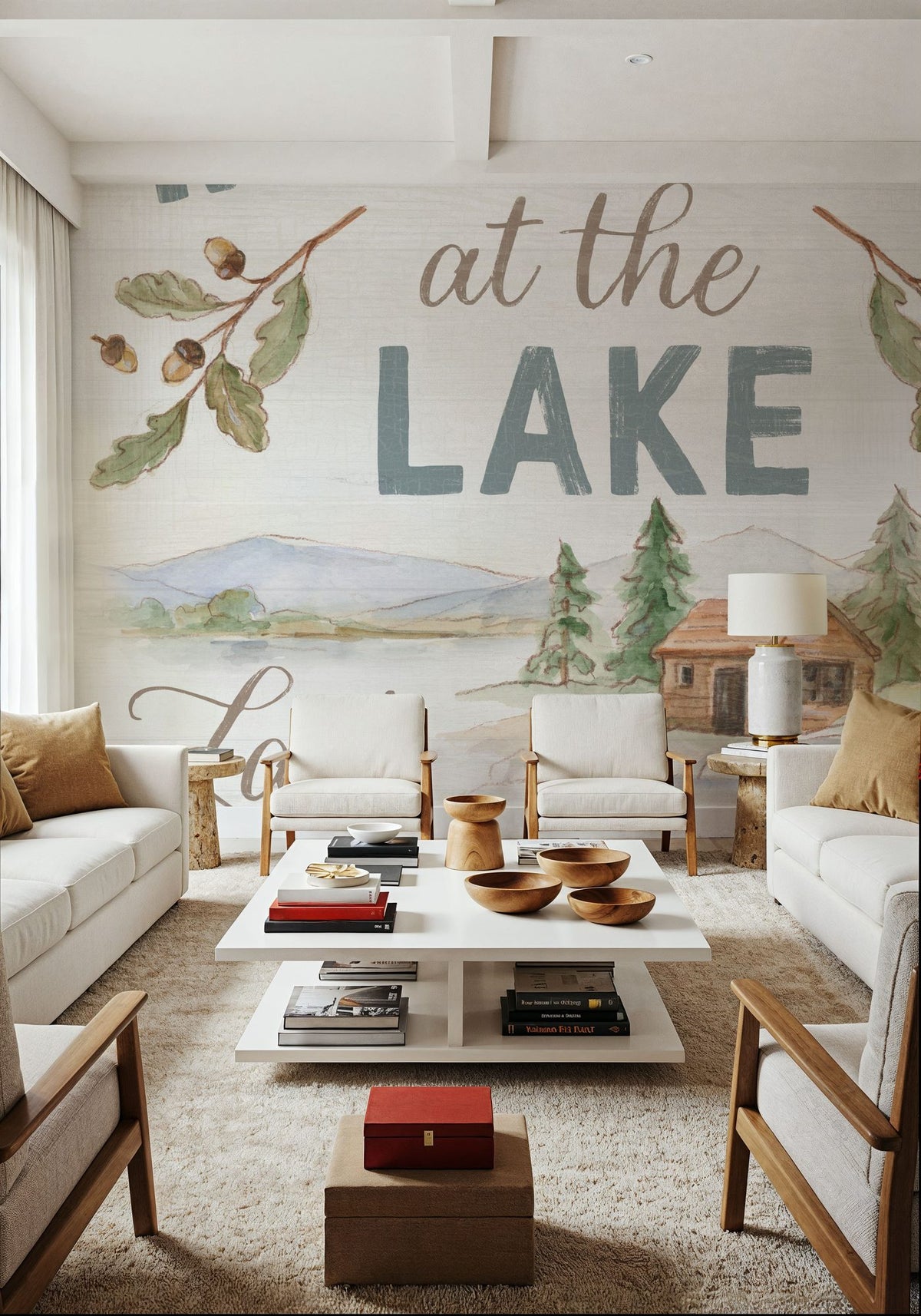 Lake Retreat IX Mural Wallpaper - room preview 02