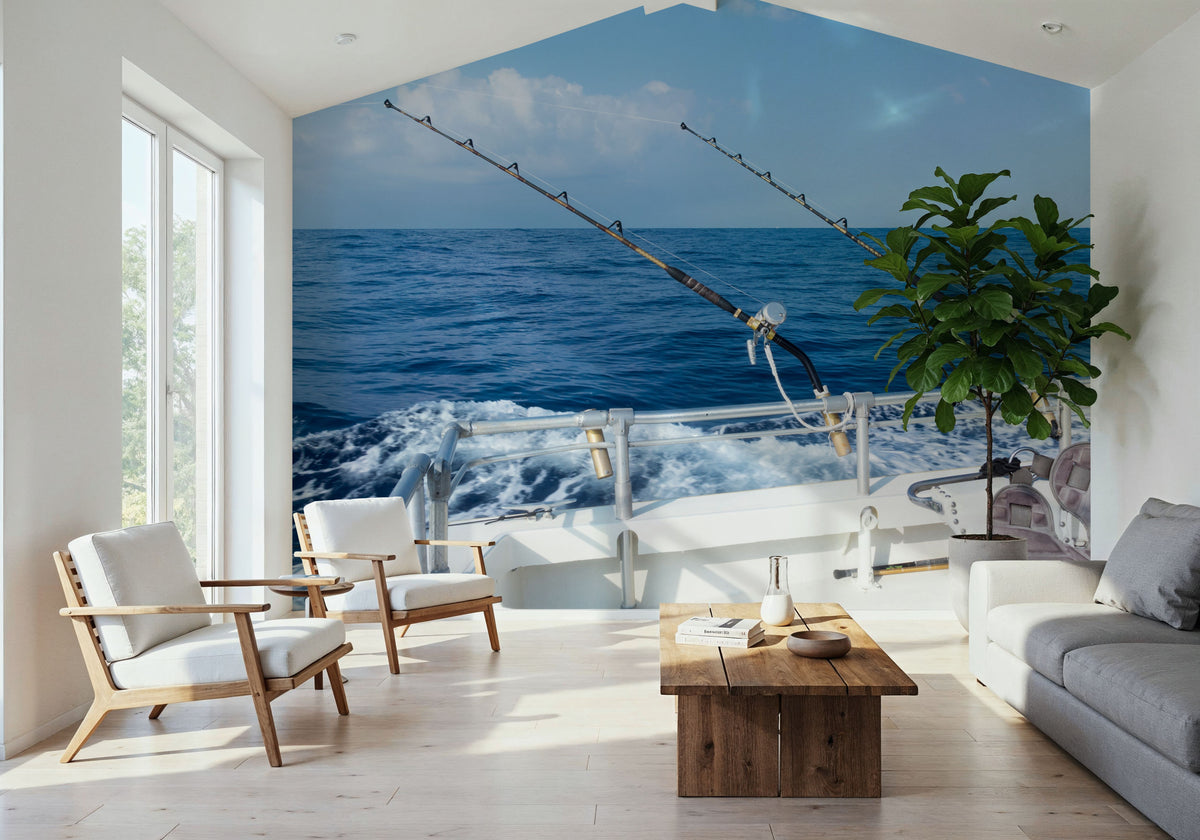 Deep Sea Fishing Mural Wallpaper - room preview 02