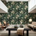 Peonies and Skulls Mural Wallpaper - room preview 02