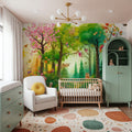 Forest Through the Seasons Mural Wallpaper - room preview 02