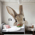 Peekaboo Bunny Mural Wallpaper - room preview 02
