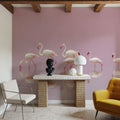 Flamingos Mural Wallpaper - Purple Tone - room preview 02