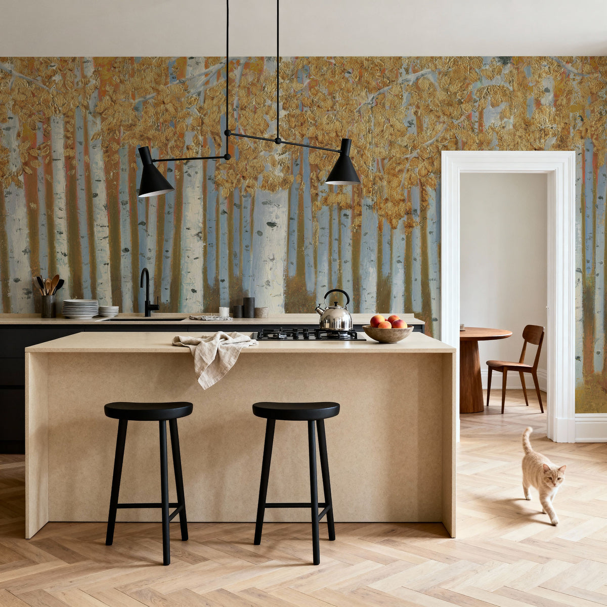 Bright Forest I Mural Wallpaper - room preview 02